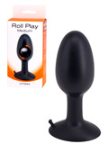 Roll Play Anal Plug Black - Medium